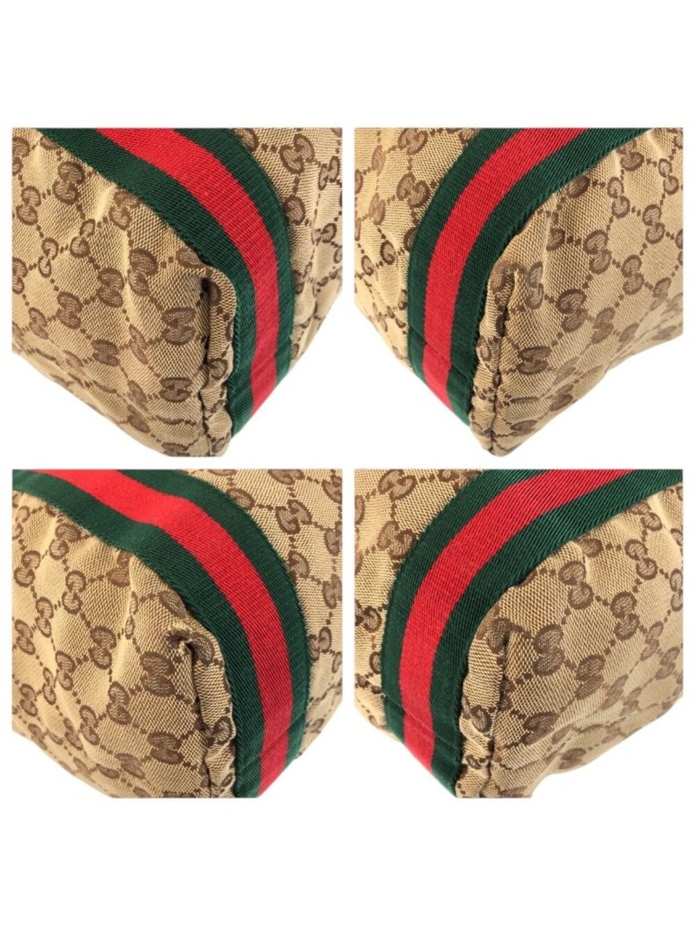 Gucci Sherry Line Beige Brown GG Canvas Tote Shoulder Bag - Picture 4 of 9